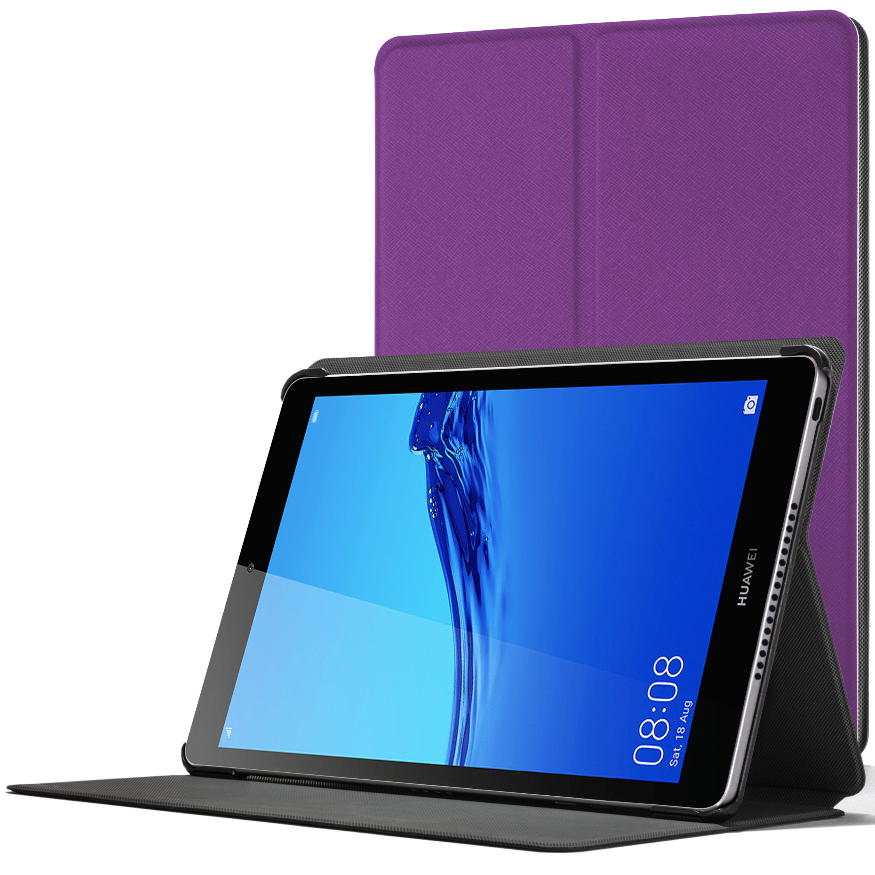 Huawei Mediapad M5 Lite 8 Smart Case Cover Stand Purple + Stylus